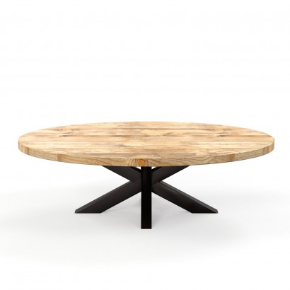 Table basse ovale en bois...