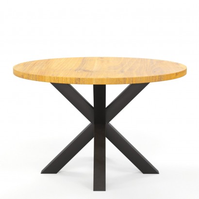 Round dining table in solid...