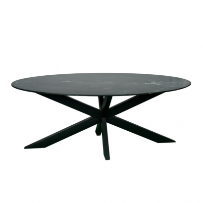 Oval dining table with...