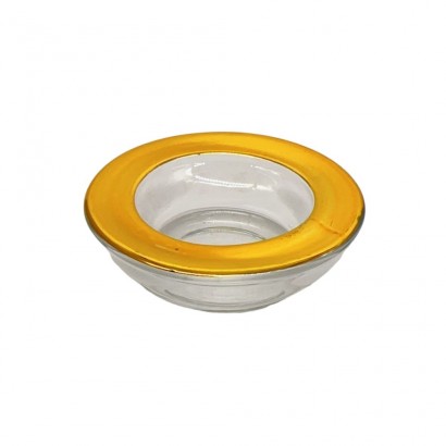 Glass saucer, D7.5xH3.5 cm