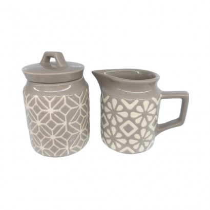 Set of 2 ceramic pots,...