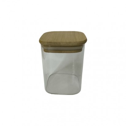 Hermetic glass jar, 6x6xH6cm