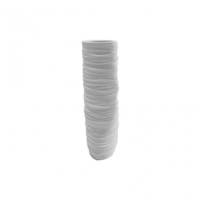Vase en ceramique blanc, H46cm