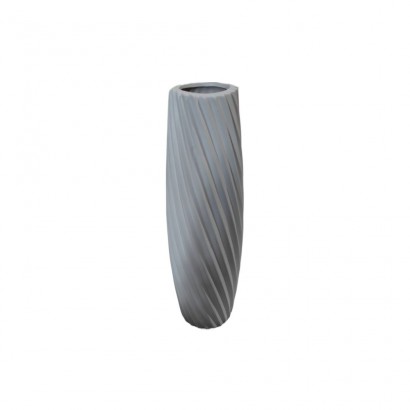 Vase en ceramique blanc, H33cm
