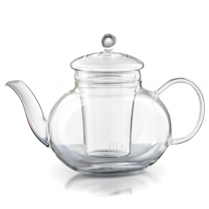 1L glass teapot with bamboo...