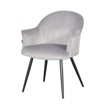 WISTY Taupe Velvet Chair -...