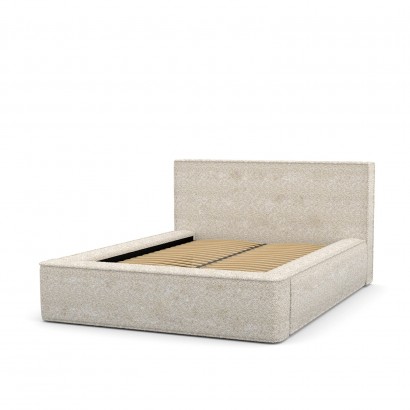 Fabric bed with storage -...