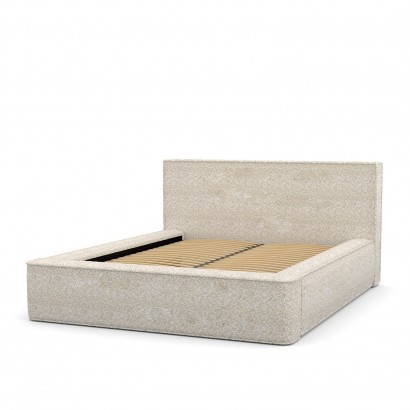 Fabric bed with storage -...