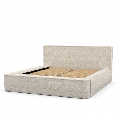 Fabric bed with storage -...