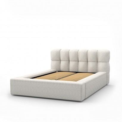 Fabric bed with storage - GINA