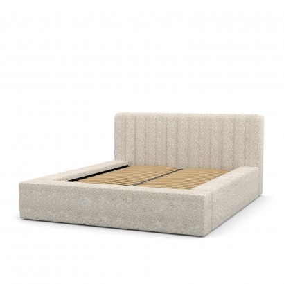 Fabric bed with storage -...