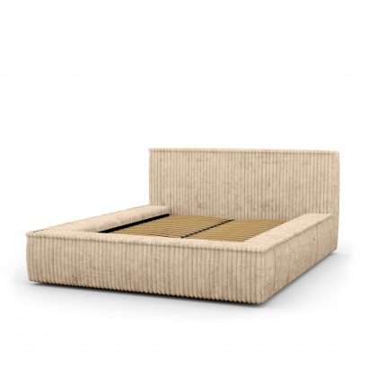 Fabric bed with storage -...