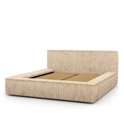 Fabric bed with storage -...