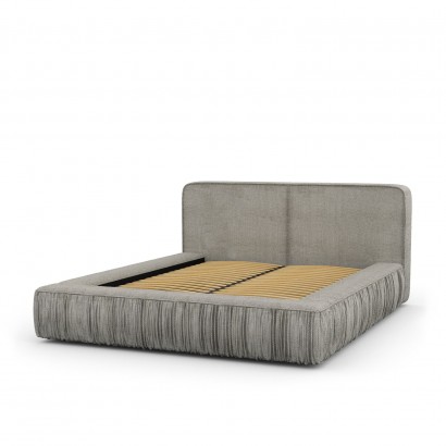 Fabric bed with storage -...