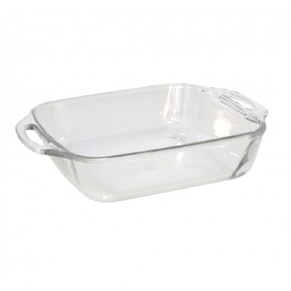 Square glass roasting pan,...