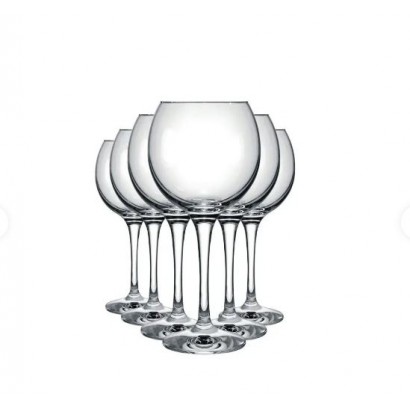 Set of 6 stemmed glasses...