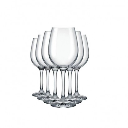 Set of 6 stemmed glasses...