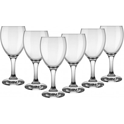 Set of 6 stemmed glasses...