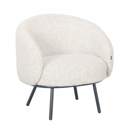 Round Club armchair in...