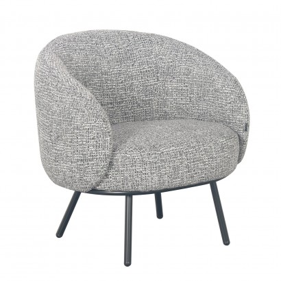 Round Club armchair in...