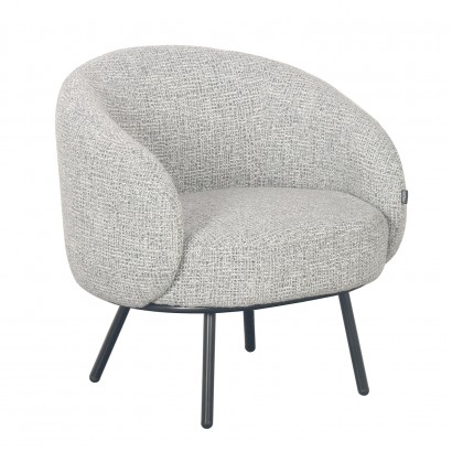 Round Club armchair in...