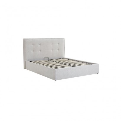 Fabric bed with storage -...