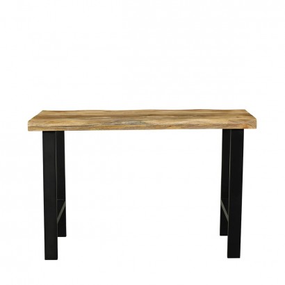 High table with wavy wood...