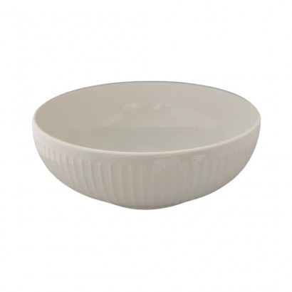 White ceramic bowl, D24,3xH9CM