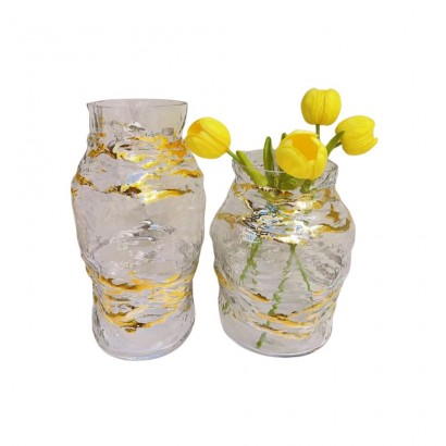 Vase en verre, D18xH23CM