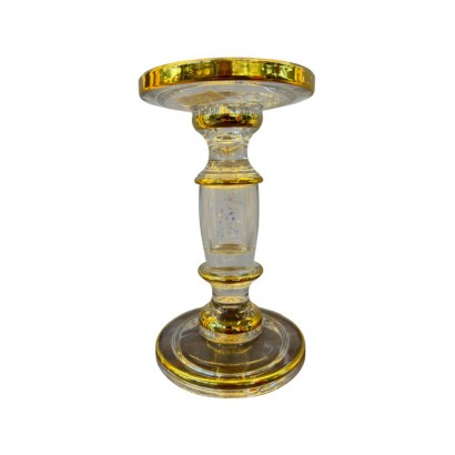 Bougeoir en verre, D11xH9,2CM