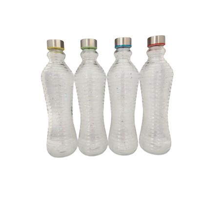 Clear glass bottle, 1L