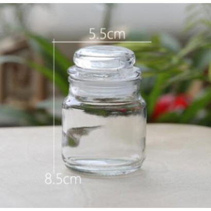 Transparent glass tank, 100ML