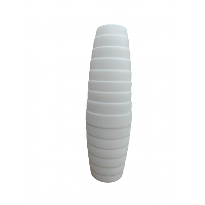 Vase en céramique blanc, H33CM