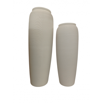 Vase en céramique beige, H51CM