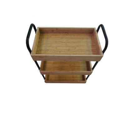 Wooden tray cart 3 floors,...