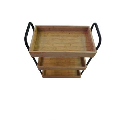 Wooden tray cart 2 floors,...