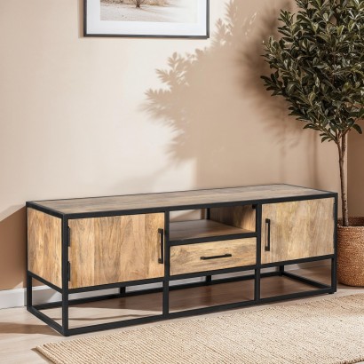 Mango wood TV stand,...