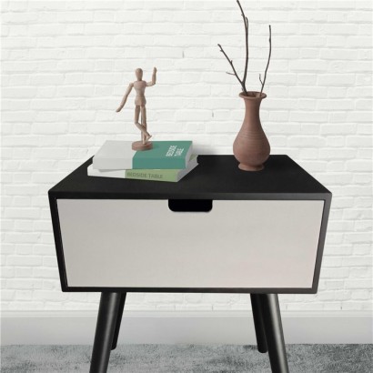 Black and White Side Table BÉA