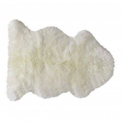 Carpet white animal skin