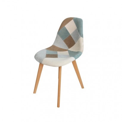 ORAZ patchwork chair - Blue
