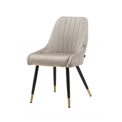 Velvet dining chair with...