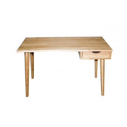 Large solid oak desk with...