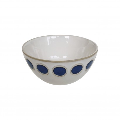 Blue printed ceramic bowl,...