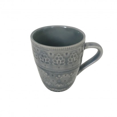 Blue ceramic mug with...
