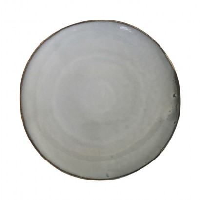 Grey ceramic dinner plate,...