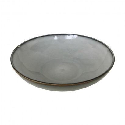 Grey ceramic bowl, D17 cm -...