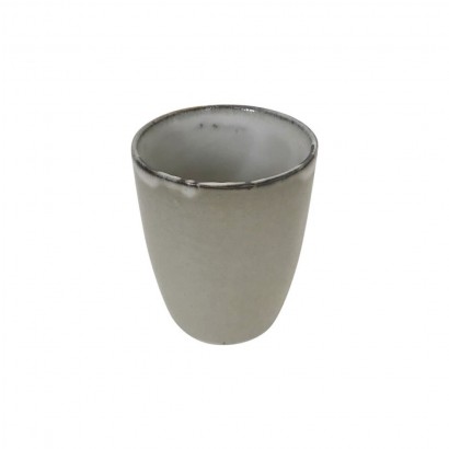 Beige ceramic mug - LYNE