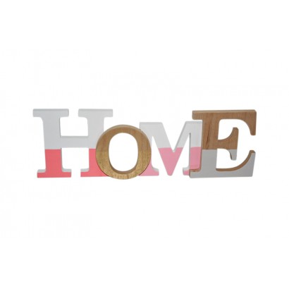 Houten opschrift "HOME"...