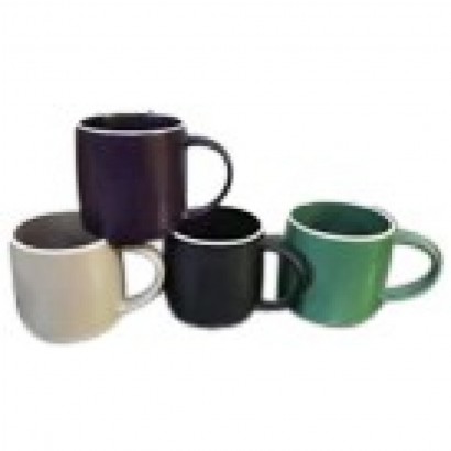 Set of 4 ceramic mugs with...