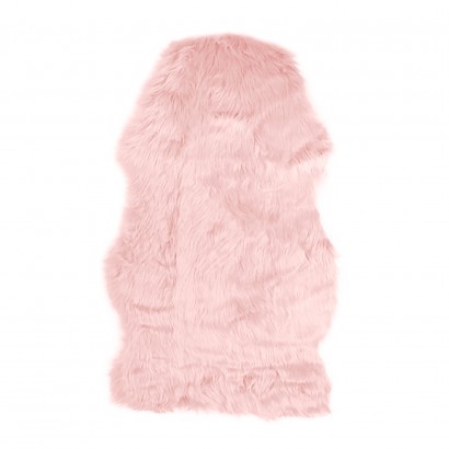 Fake fur rug, 60x120 cm - Pink